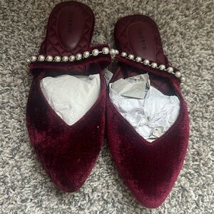 Torrid Velvet Pearl Flats